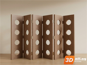 Folding screen Skp Files 
